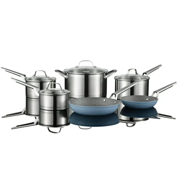 

by 034820--0000 10-Piece Stainless Steel Cookware Set with Fry Pans