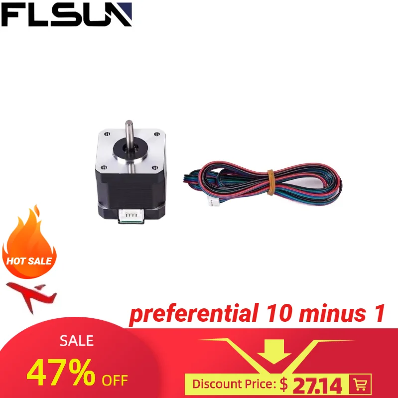 

3D printer accessories 42 stepper motor 1.8 degree engraving machine 42 step motor drive motor two-phase four-wire