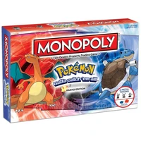 monopoly pokemon english version of board card party casual game anime figures card game familypartyfriends funny party toy
