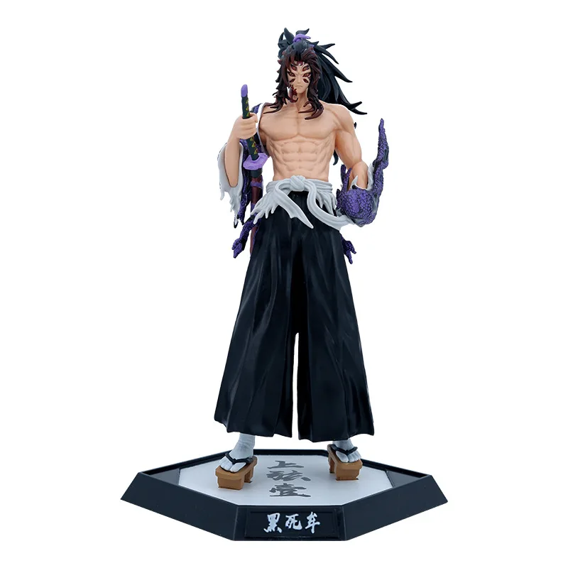 Фото Аниме Demon Slayer Doll Tsugikuni Yoriichi Kokushibo Daki Giyuutarou Hashibira Inosuke Uzui Tengen ПВХ Фигурки Игрушки Подарки №2