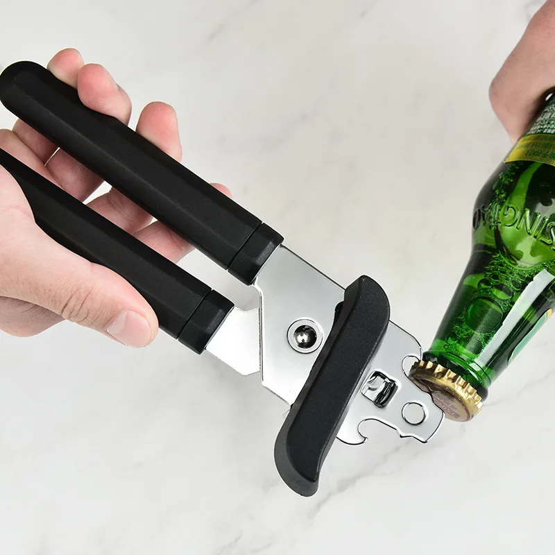 

Can Opener Bottle Manual Handheld Classic Smooth Edge Safe Cut for Beer Tin Big Turning Knob Anti Slip Handle Kitchen Accessorie