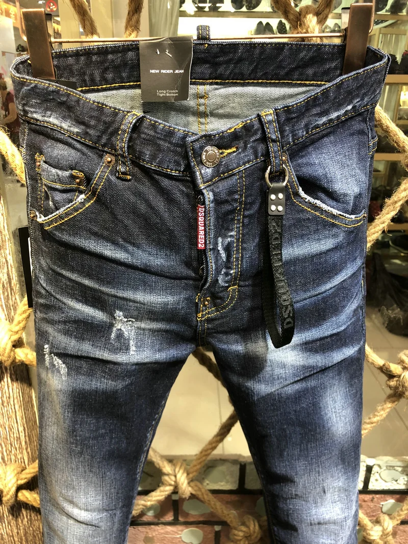New DSQUARED2 Denim Jeans Holes Trousers Pants Biker Jeans HOMME Ripped Jeans COOLGUY  Jeans Men Pants 9316