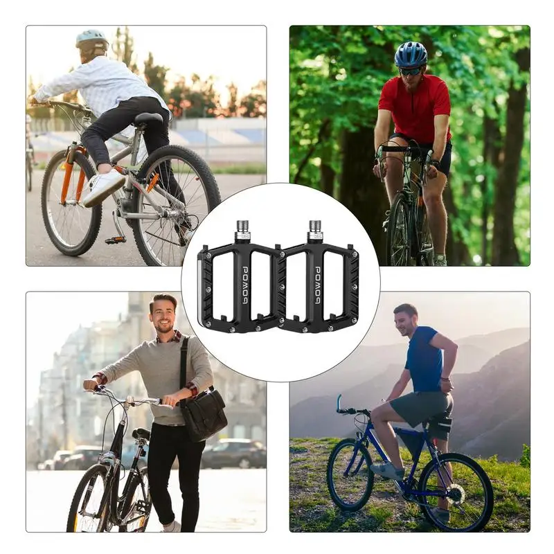 rowerowi pedały rowerowe ze stopu aluminium LED Light Up aluminiowe do rowerów szosowych akumulatorowe wodoodporne