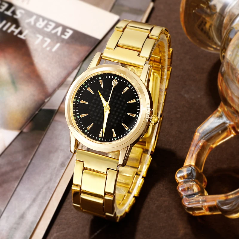 6 шт./комплект женские золотые роскошные часы