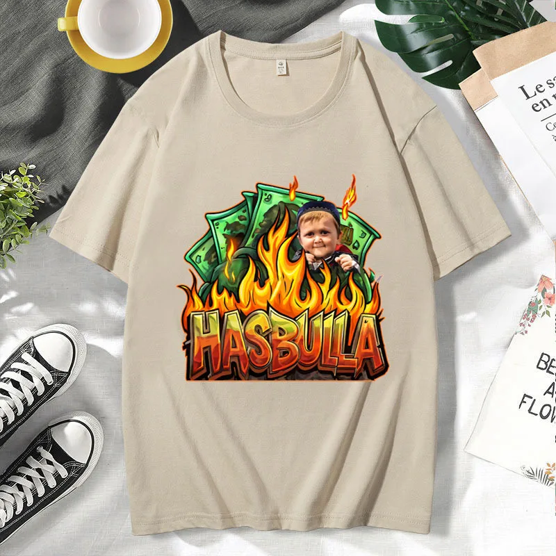Футболка Hasbulla Magomedov мужские и женские футболки с рисунком Киндстани блоггеров