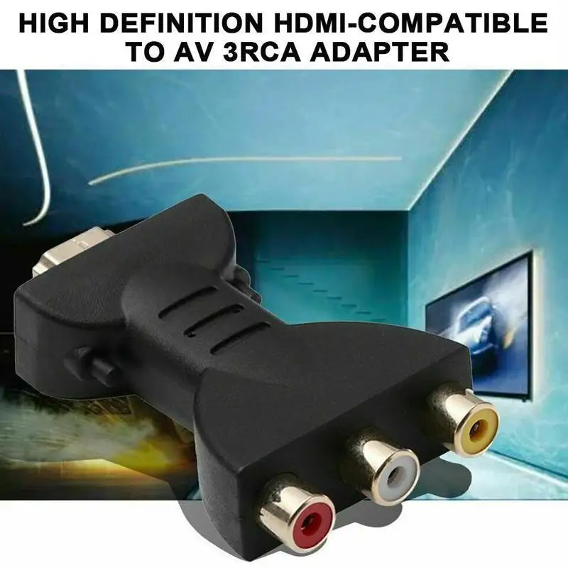 HDMI MaleTo 3 RGB RCA видео аудио адаптер AV компонент преобразователь 720P 1080P цифровой сигнал для HDTV DVD аудио кабель