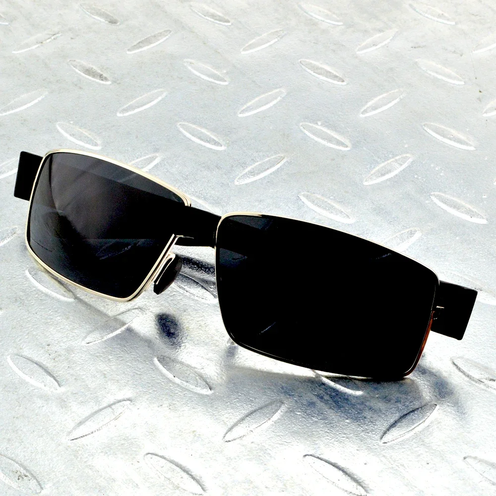 Спортивные удобные прямоугольные черные модные поляризационные солнцезащитные