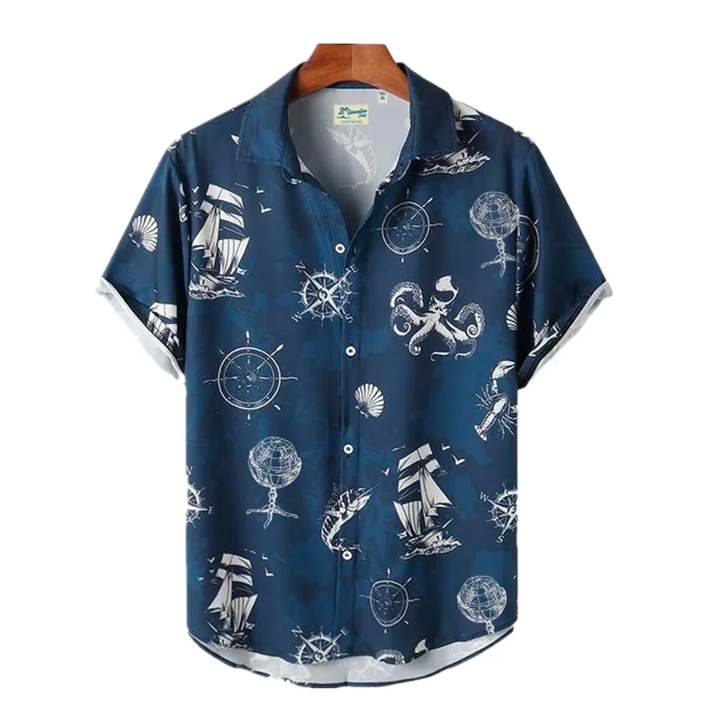 

Летняя мужская модная рубашка Aloha с забавным 3D рисунком, мужская рубашка унисекс, Уличная Повседневная рубашка в стиле Харадзюку с коротким рукавом, Топ