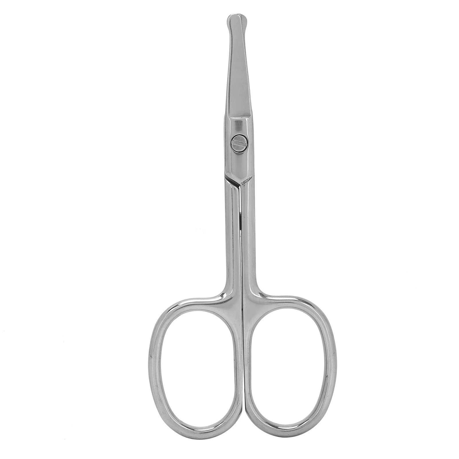 

Nose Hair Scissors Stainless Steel Rounded Tip Scissors for Eyebrows Nose Moustache Beard(MJ-WB094 )