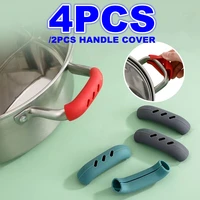 42pcs silicone pan handle cover anti scalding protective cover steamer casserole handle holder cover kitchen accessories