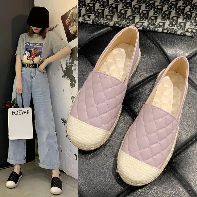 

2023 New Fashion Slip On Women's Flat Shoes with Best Quality Casual Breathable Espadrilles Ladies Comfortable Soft Sole Lofers