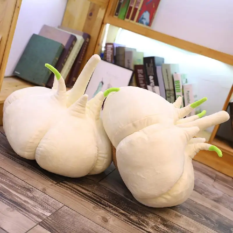 1pc 40cm Simulation Vegetable Garlic Plush Toys Creative Plant Pillow Real Like Stuffed Doll For Children Home Decor Funny Gifts - купить по