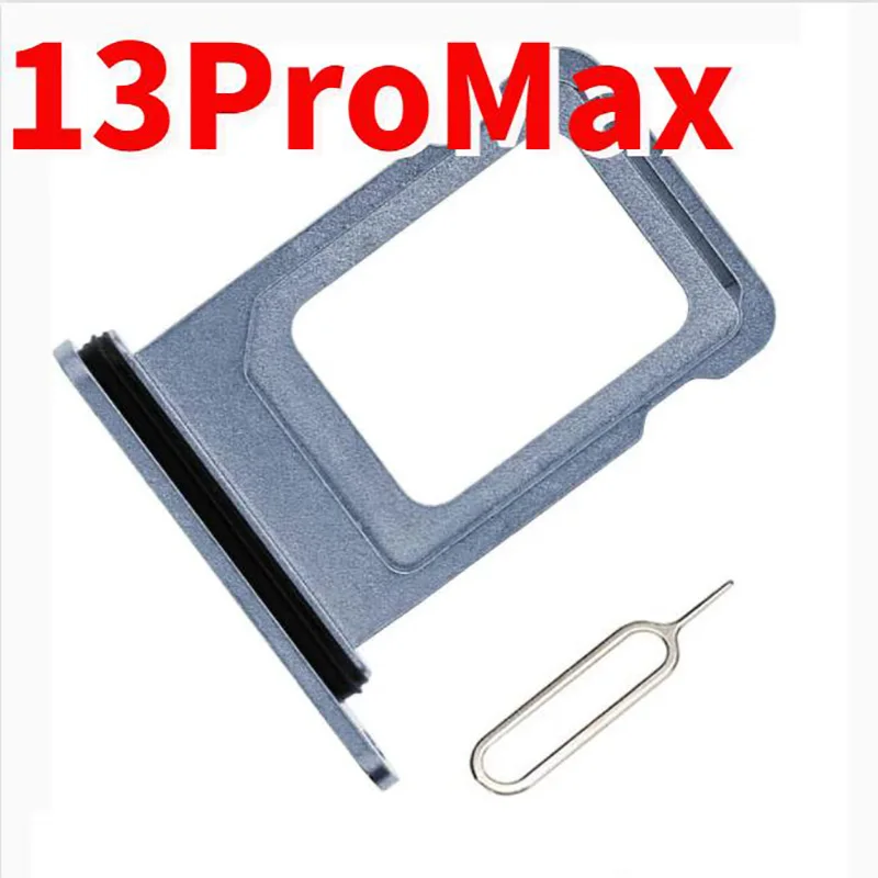 1 Pz Sim Card Vassoio Slot Holder Sostituzione Con Anello In Gomma Impermeabile E Pin Sim Per Iphone 13 Pro/13 Pro Max Can Custom Imei