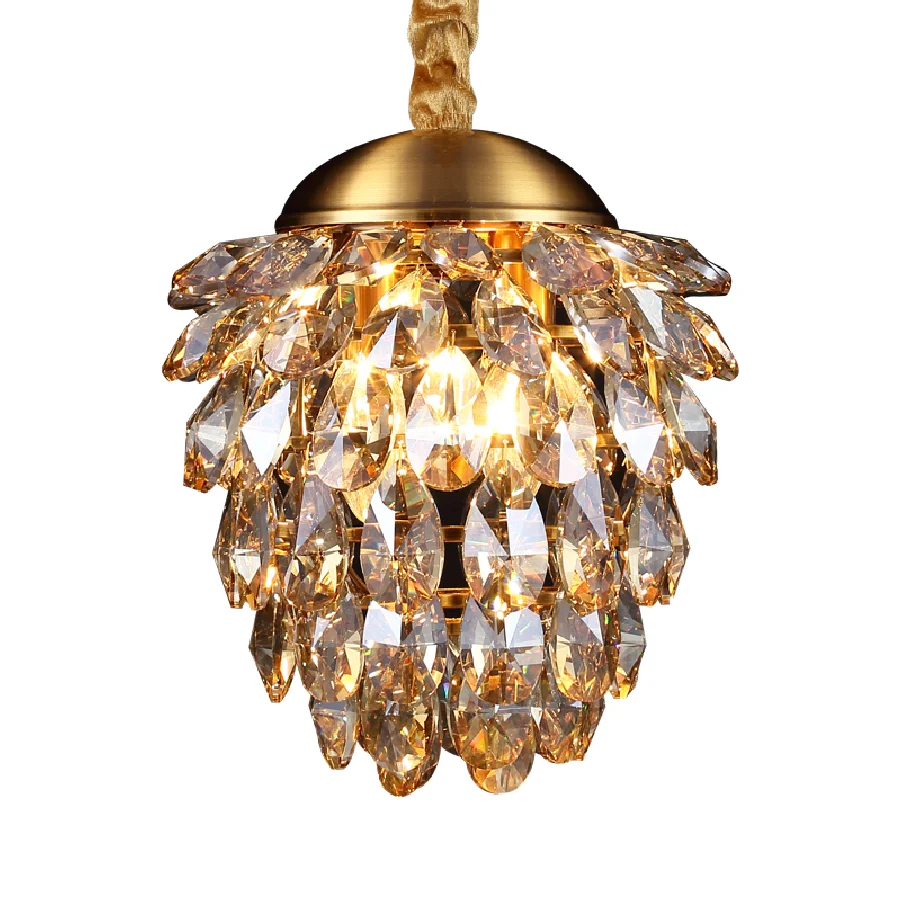 

Postmodern cloakroom decoration LED pendant lights iron crystal living room hanging lamp aisle lights corridor lighting fixtures