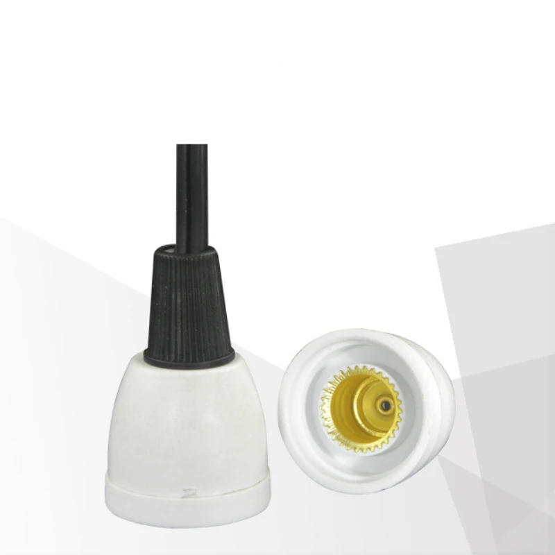 

E12 Light Socket Adapter Lamp Base Holder Converter Lighting With Extended Wire Accessory PBT Flame Retardant