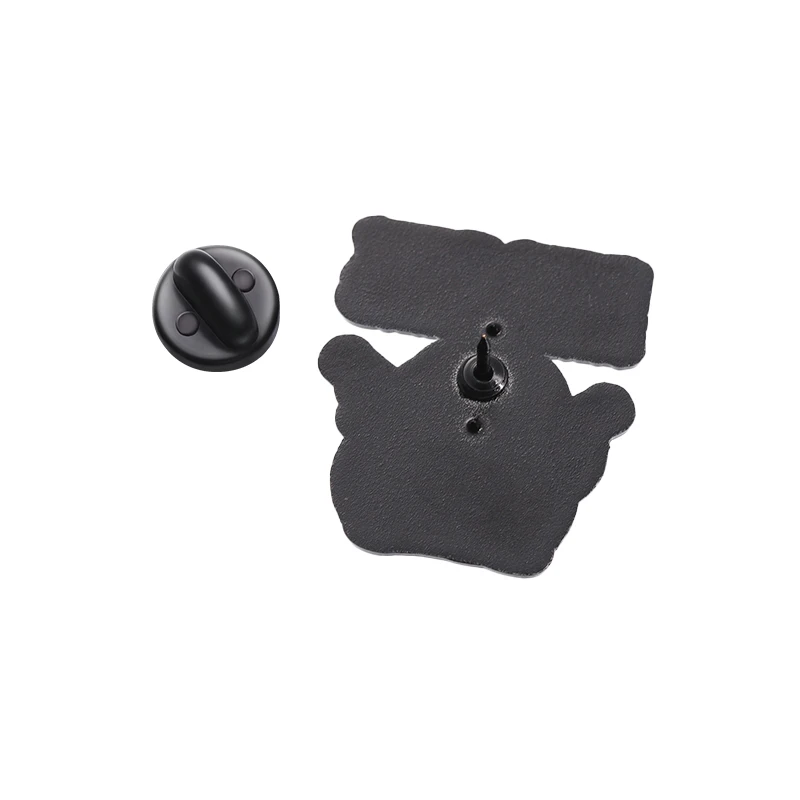 PEW MADAFAKAS! Enamel Pins Cool Chicken Cat Killer With Guns Metal Brooches Lapel Hat Badges Funny Jewelry Gift for Friends