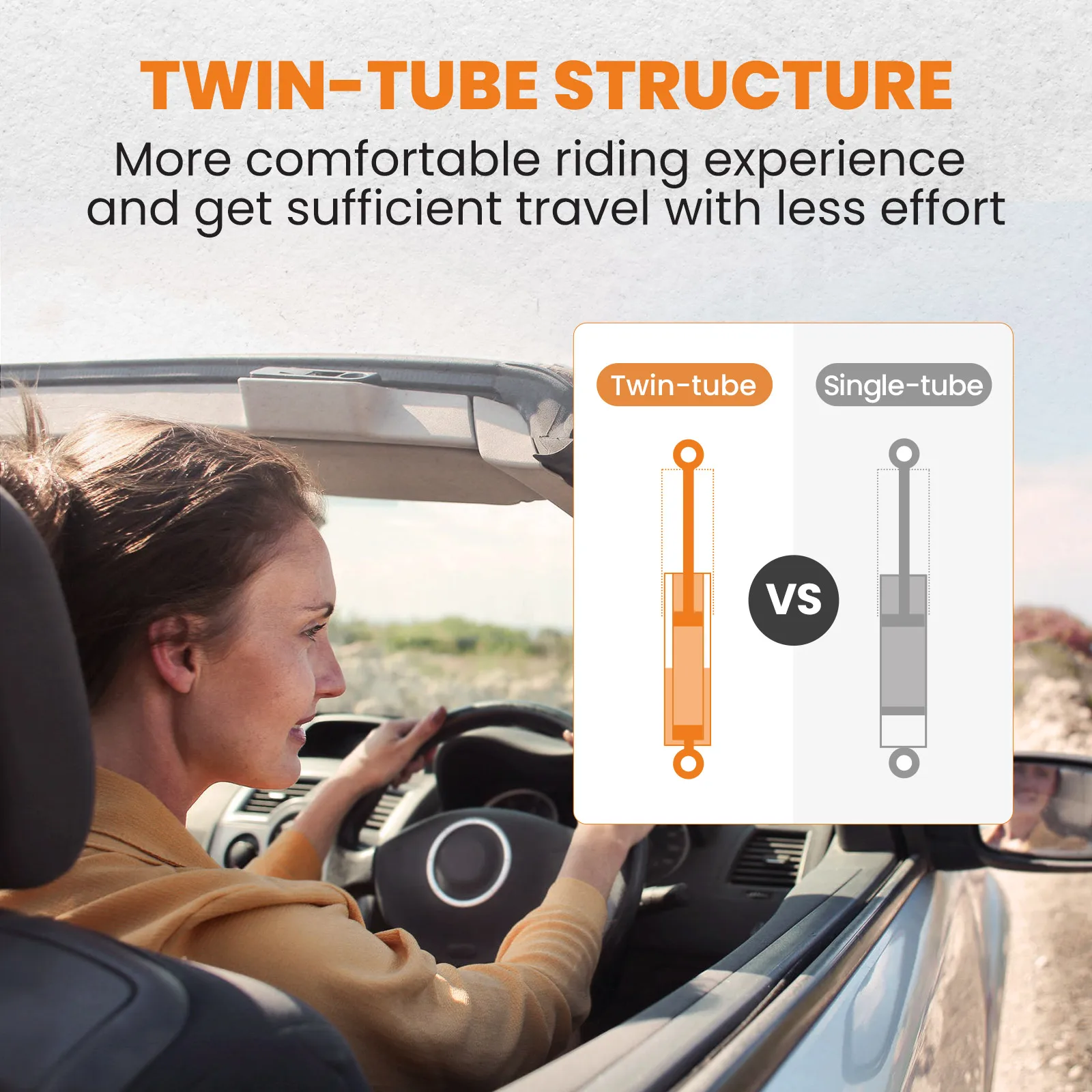 Регулируемые по высоте подвесные амортизаторы Stlf для Subaru IMPREZA WRX STI 2000-2004 GDB