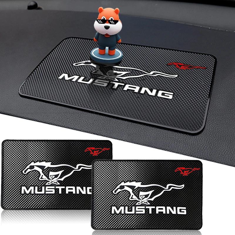 

1pcs Car Styling Anti Slip Mat Phone Holder Pad for Mustang Zapatillas Miniatura Gt Shelby 2005 2015 Mujer 2012 Accessories