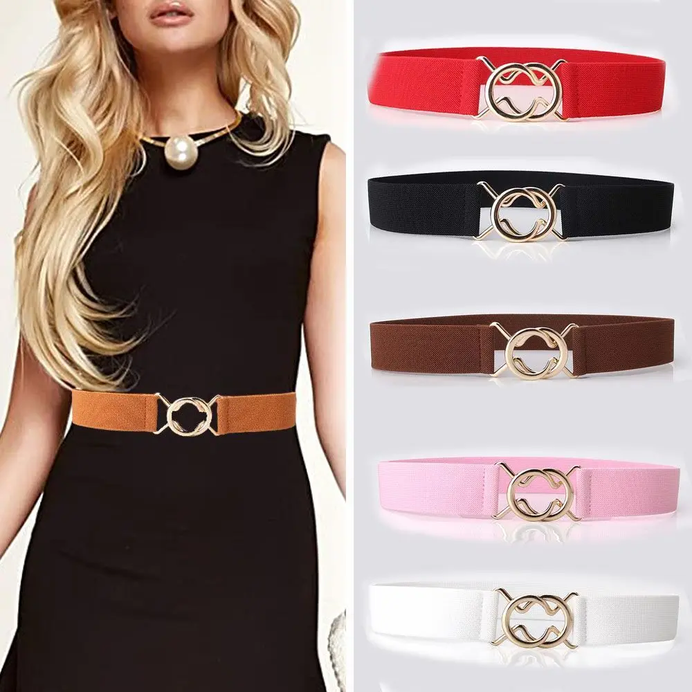 

New Fashion Women Thin Waist Belt Dress Skirt Sweater Overcoat Belts Wrap Buckle Adjustable Belt Elastic Waistband Accessories