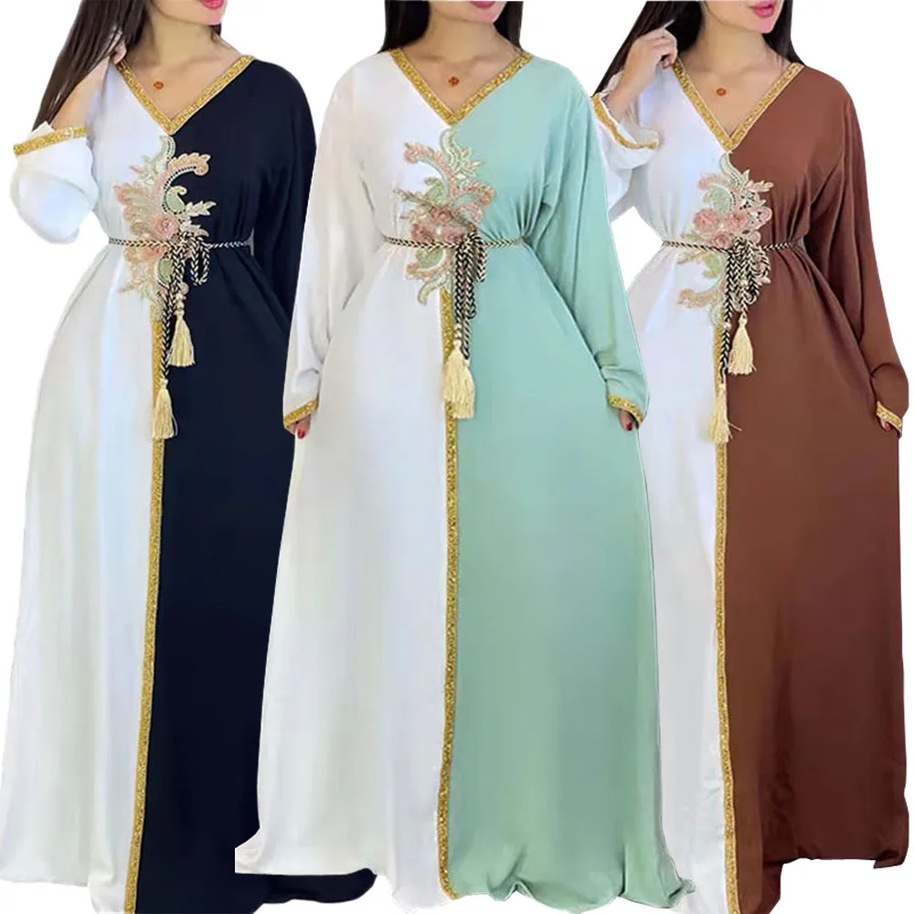 Рамадан ИД абайя женские африканские платья Fubai Турция Кафтан мусульманский арабский халат кафтан платье Свободное длинное женское платье
