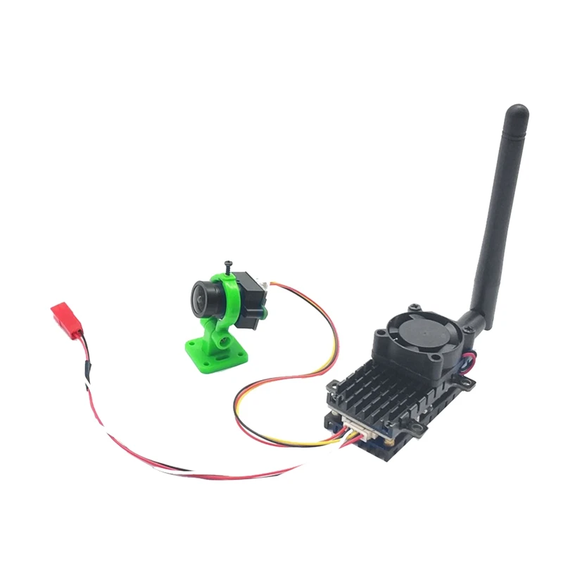 Over 20Km Range 5.8Ghz 2W FPV Wireless Transmitter 2000MW 48CH Video AV Audio Sender+1000TVL Cam For RC Racing Drone