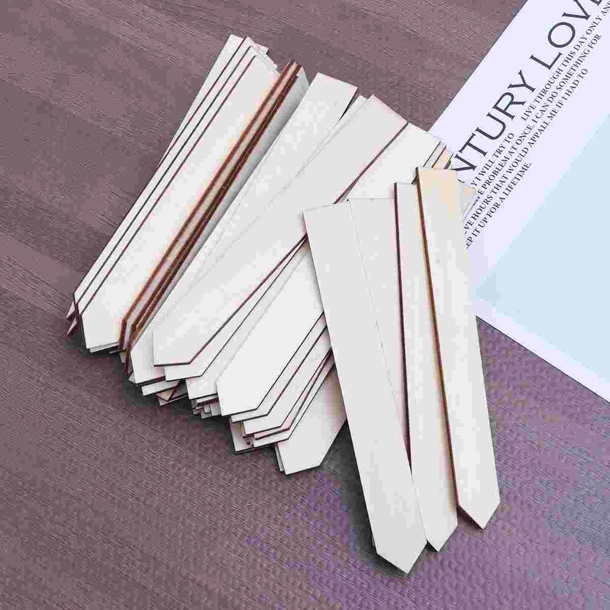 

100pcs Wooden Garden Labels Handicrafts Green Decorative Wood Stick Large Plant Labels House Garden Stake Tags for Field or
