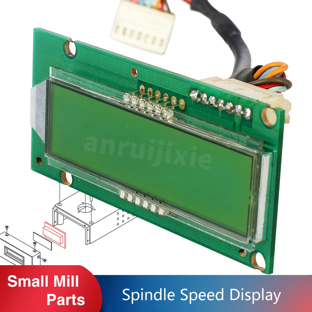 LCD Spindle Speed Display  SIEG SX3-051&JET JMD-3&BusyBee CX611&Grizzly G0619 Milling Machine Parts