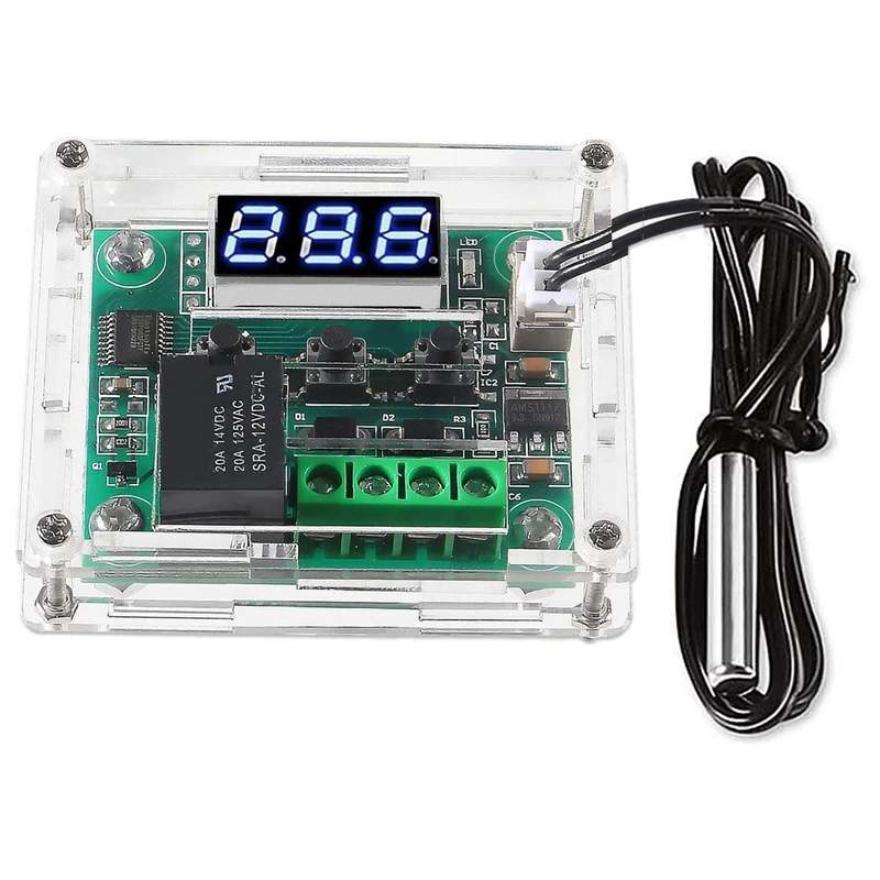 

2X W1209 DC 12V Digital Temperature Controller Board -50-110°C Electronic Temperature Temp Control Module Switch (1Pack)