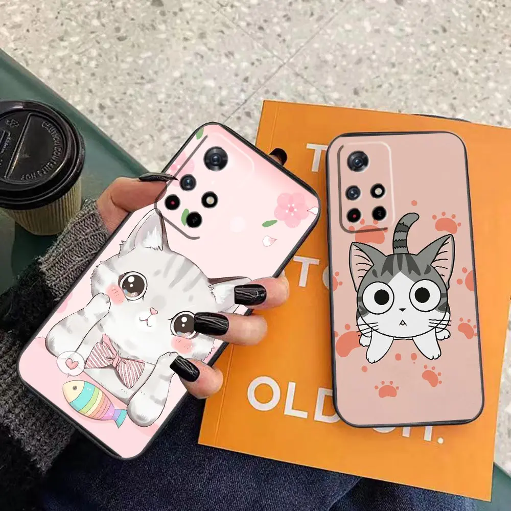 

Funda Capa K40 Case For Redmi NOTE 11 11 4G 10 9 9S 8T 8 7 K40 K30 K20 10 10C 9 9C 8 8A Pro 5G Case Para Cute Cartoon kitten Cat