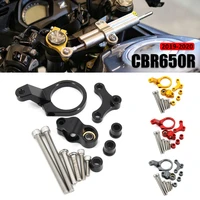 motorcycle steering damper bracket for honda cbr650r cbr 650 r cbr650 r cbr 650r 2019 2020 stabilizer linear mount support kit