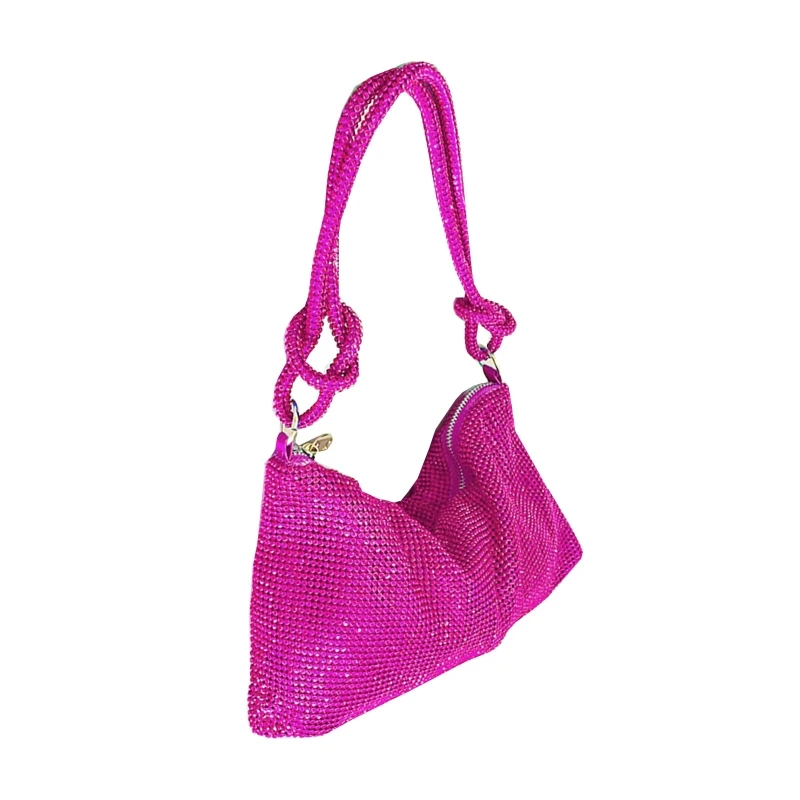 

Beautiful Mesh Diamond Evening Bag Handbag Underarm Shoulder Bag Clutch Must-have for Daughter Women Girlfriend Birthday