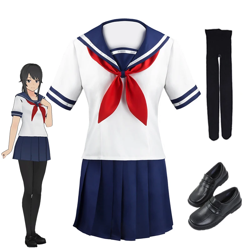 

Колготки для Хэллоуина для девочек, темно-синие разноцветные колготки, черные кожаные туфли, симулятор yani Aishi, костюм для косплея