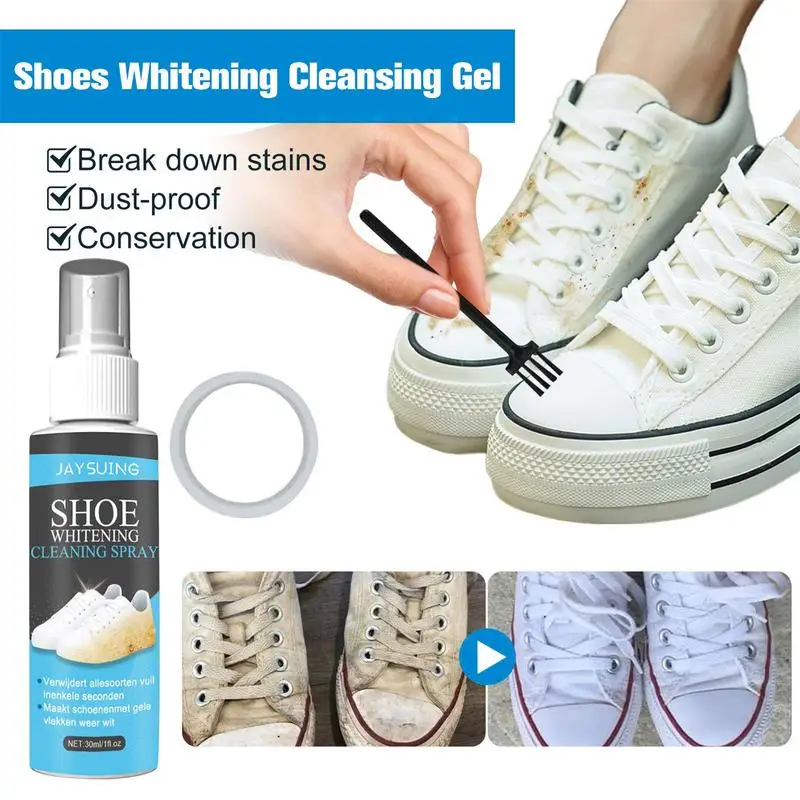 

Спрей для мытья обуви, многофункциональный очиститель для ткани, кожи, белого цвета, уличной обуви и нубука