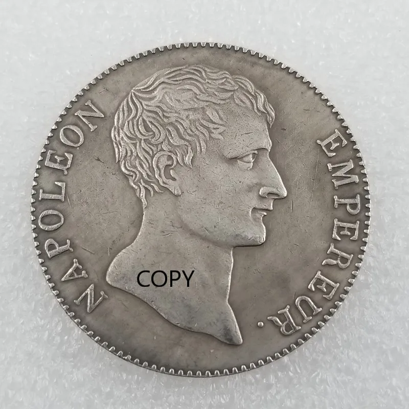 French 1803 5F Silver Plated Commemorative Collector Coin Gift Lucky Challenge Coin COPY COIN