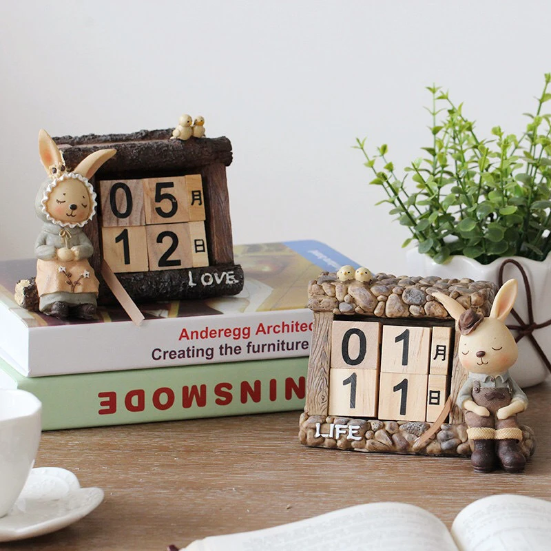 

Desktop Decoration, Calendar Decoration, Creative Cartoon Rabbit, Office, Home, Bedroom, Bookshelf, Cabinet, Calendar, Desk Cale