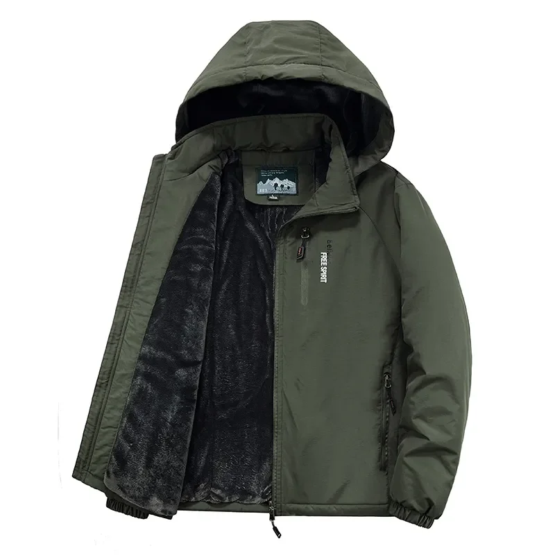 

Military Tactical Jacket Men Casual Winter Fleece Warm Bomber Jackets Men Sports Outdoor Coat Hoody Slim Fit Pilot Coat Clothing