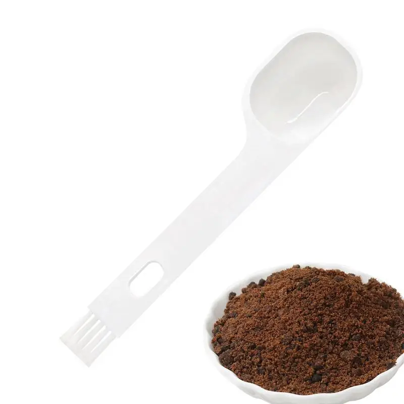 

Аппарат для эспрессо 2 в 1, портативная многоразовая щетка с ложкой для чистки эспрессо