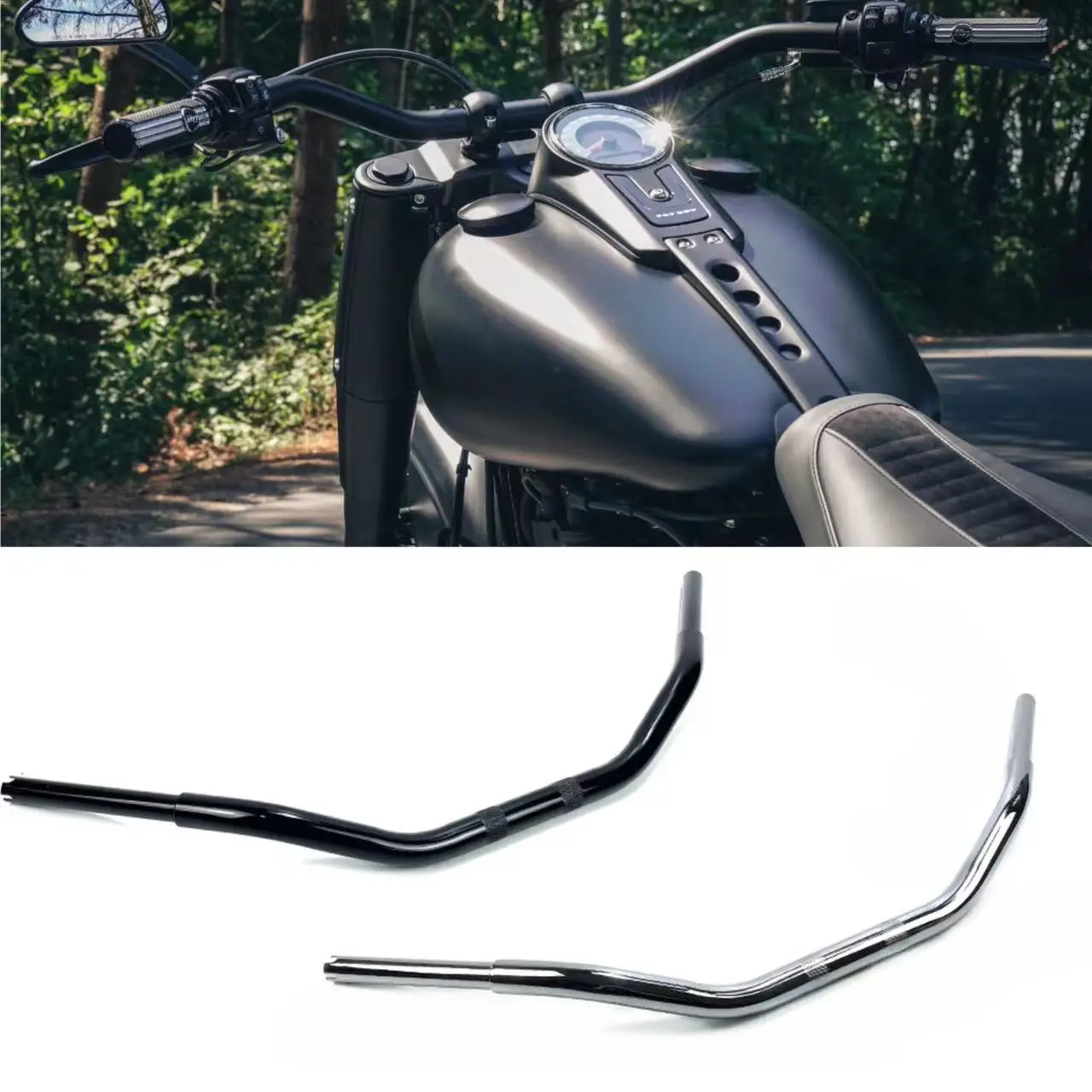 

Motorcycle Accessories Customizable 1-1/4" inch Handlebar v-rod For Harley Road King LOW Rider Fat boy Breakout Sportster XL 883