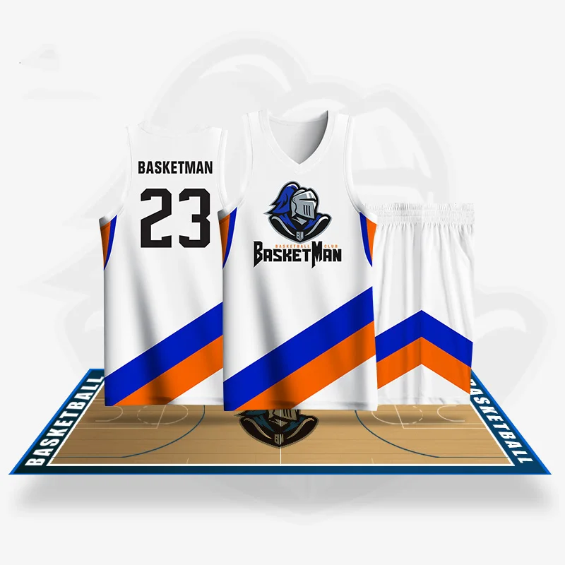 Full Sublimation Basketball Sets For Men Customizable Team Name Printed Jerseys Shorts Uniforms Running Training Tracksuits Male