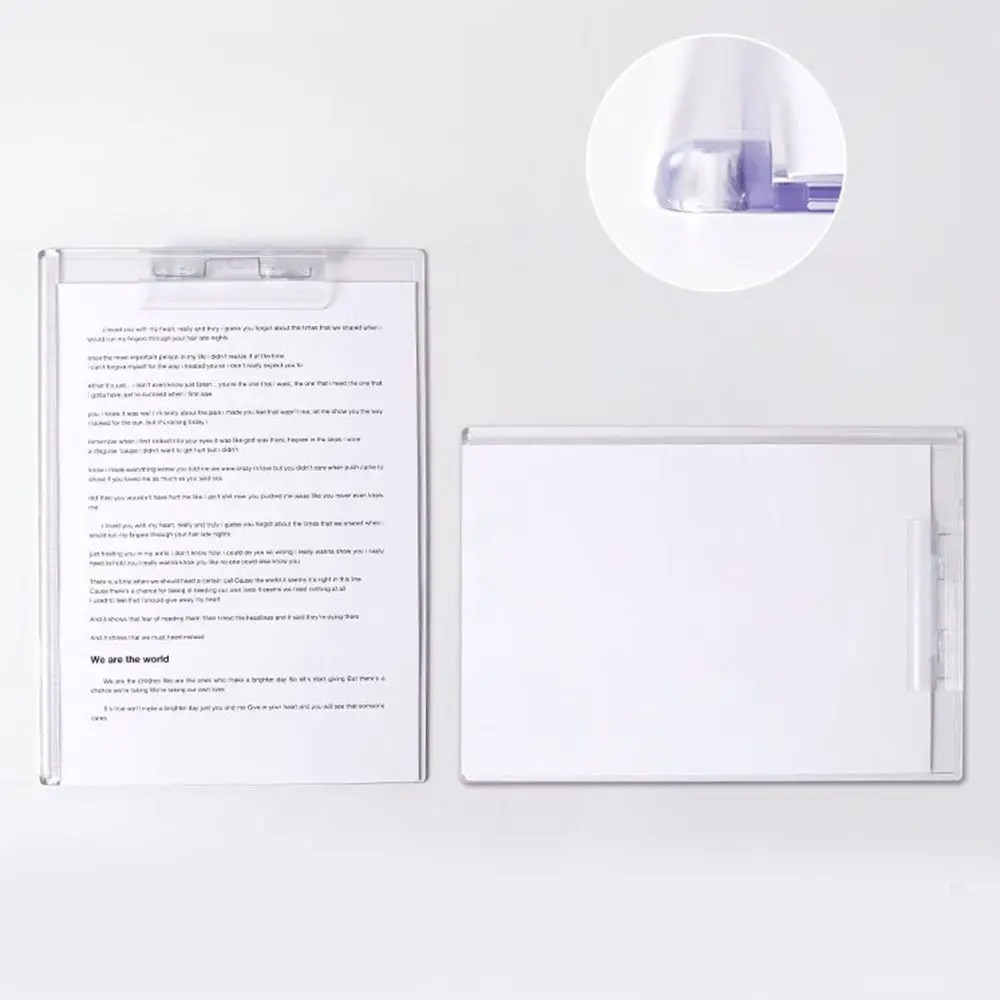 

Transparent A4 A5 Writing Clipboard Durable Acrylic Memo Clipboard Portable Menu Folder With Graduated Scale