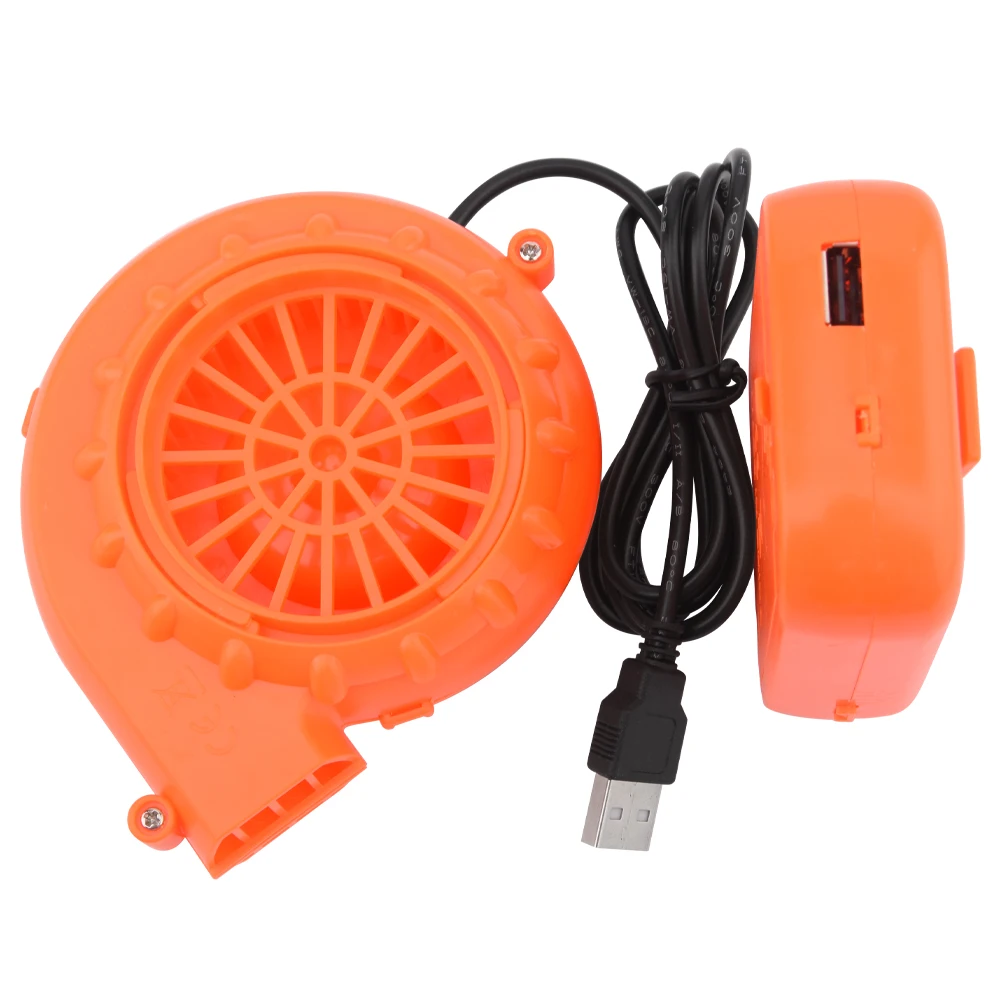 

For Doll Battery Powered Mini Air Blower Inflatable Toy DC 6V Portable Electric Orange Mascot Head Costume