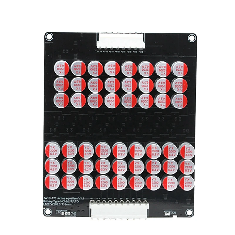 2X 16S 5A Balance Li-Ion Lifepo4 Lto Active Lithium Battery Equalizer Balancer Plate Capacitor 48V 60V 16S