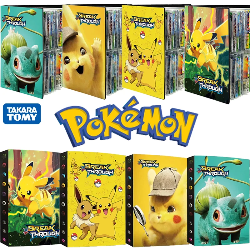 

240Pcs Pokemon Album Toys Collections GX VMAX EX Cards Game Binder Card Book Top Loaded List Birthdays Gift for Children