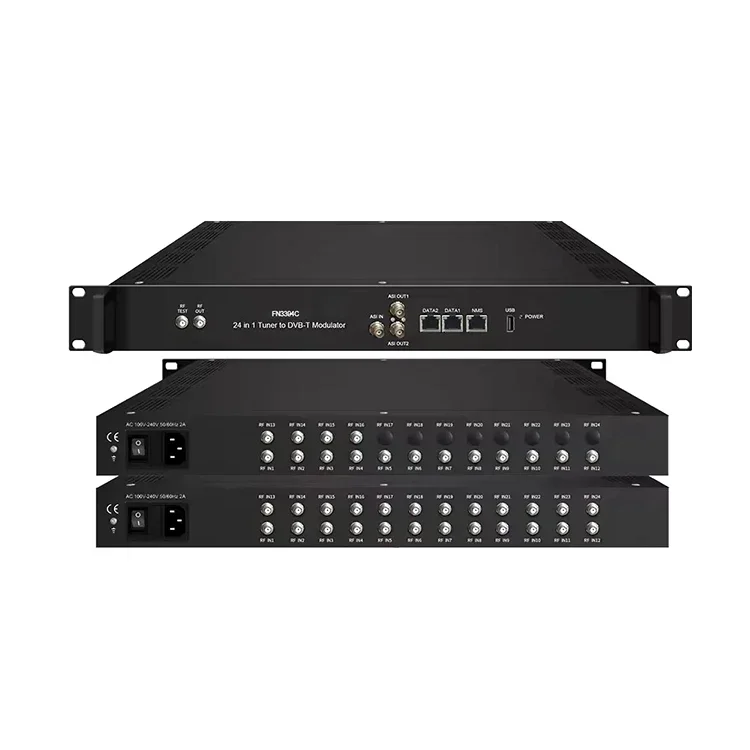 Фото Лидер продаж FN3394C DVB-T модулятор 16/24 FTA тюнер DVB-S2 в DVB-T трандулятор незаменимый для радио-телевизионного вещательного оборудования №1