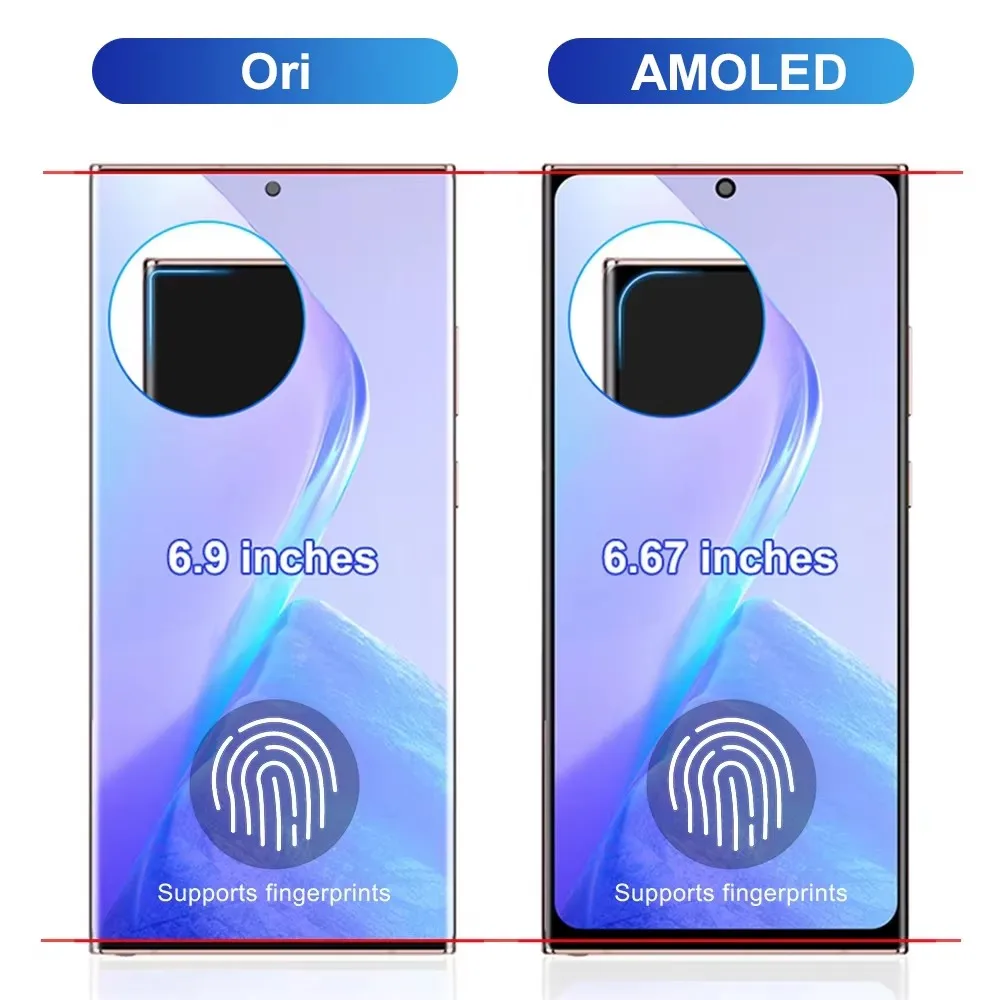 Фото AMOLED-экран в сборе для Samsung Galaxy Note20 Ultra 5G N985F N986B, ЖК-дисплей с сенсорным экраном и рамкой №2