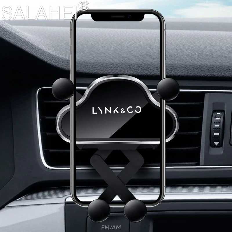 

1PC Gravity Car Mobile Phone Holder Air Vent Clip Hook GPS Mount Stand For Lynk & Co 01 02 03 05 06 09 Auto Interior Accessories