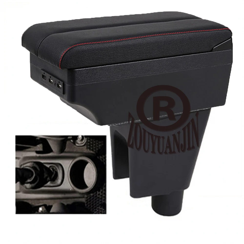 

For Chevrolet Spark III Aveo T200 Center Console Armrest Box Storage Arm Elbow Rest with USB Cup Holder