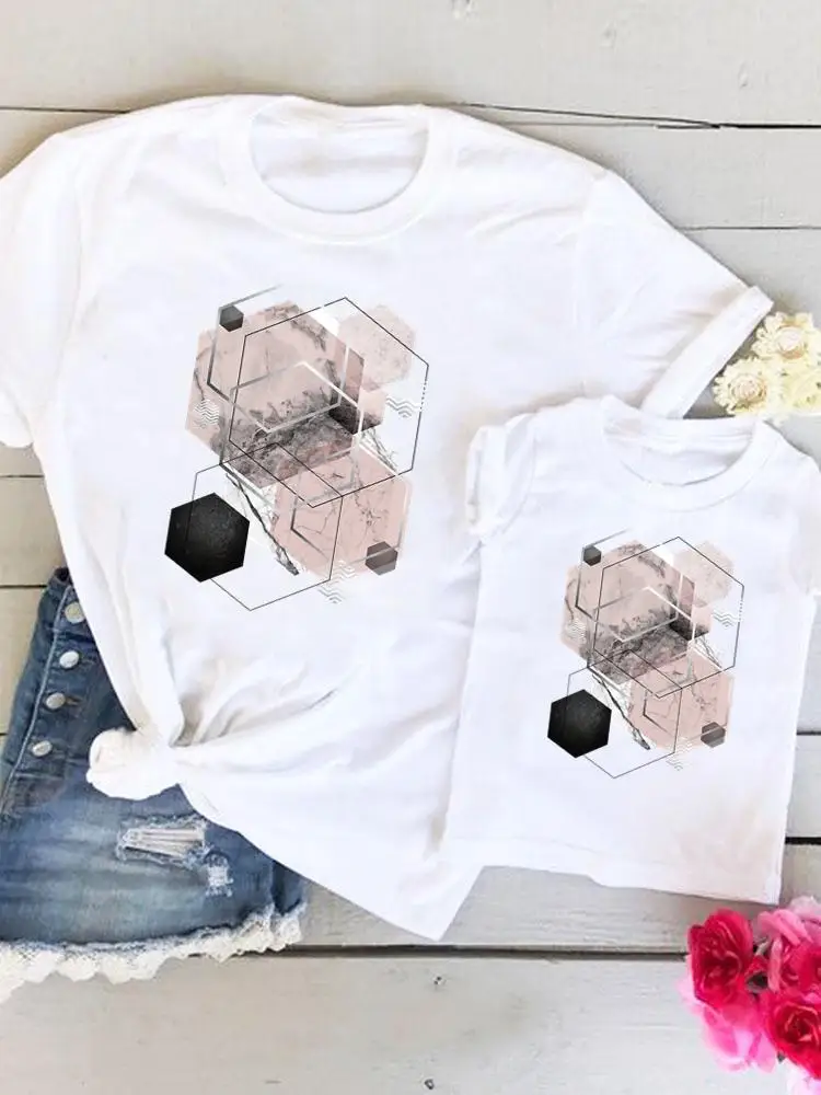 

Tee Women Kid Child Sweet Daughter Son Love Summer Mom Mama Mother Graphic T-shirt Clothes Clothing Family Matching Outfits
