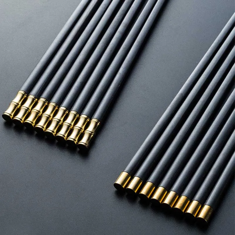 

1 пара, Нескользящие палочки для еды из алюминиевого сплава