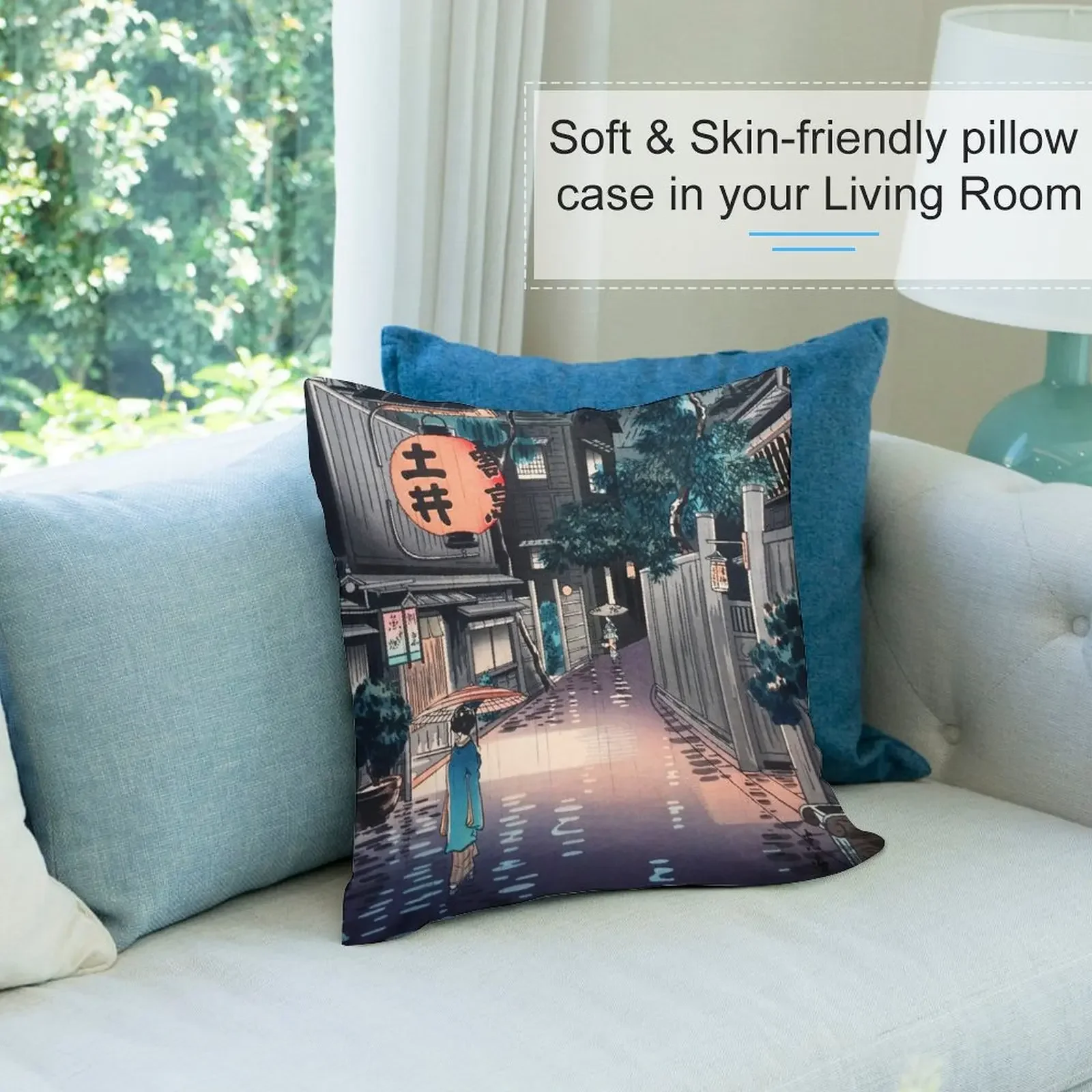 Ushigome Kagurazaka от Tsuchiya Koitsu декоративная подушка чехол для подушки рождественские